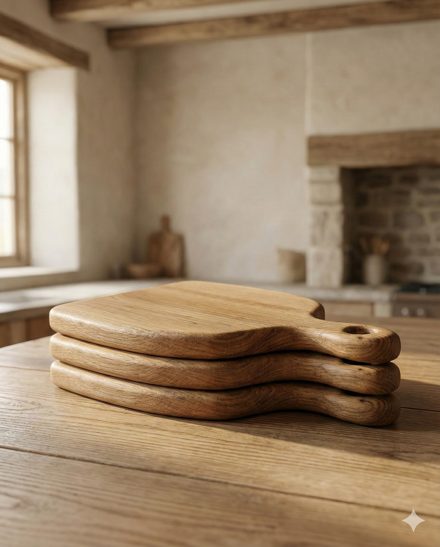 Berta – Frühstücksbrett (Eiche, handgefertigt)